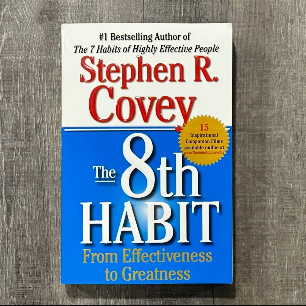 New Stephen R. Covey’s The 8th Habit From Effectiveness To Greatness Book